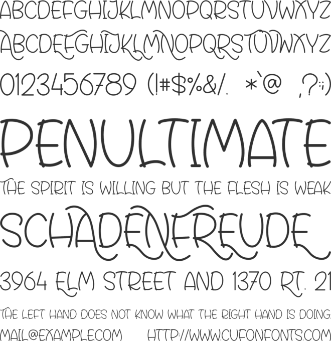 Rafoxy - Personal Use font preview