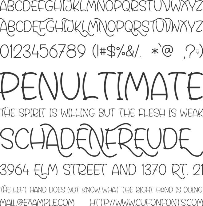 Rafoxy - Personal Use font preview
