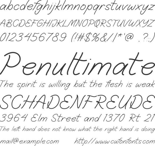 Soeraja font preview