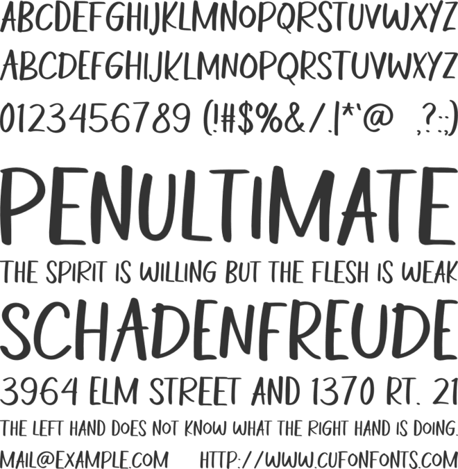 PARTY-GOERS font preview