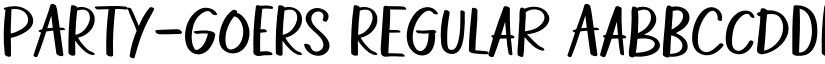 PARTY-GOERS Regular font
