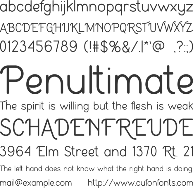 Ardhita font preview