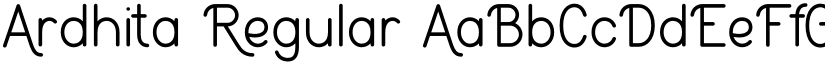 Ardhita Regular font