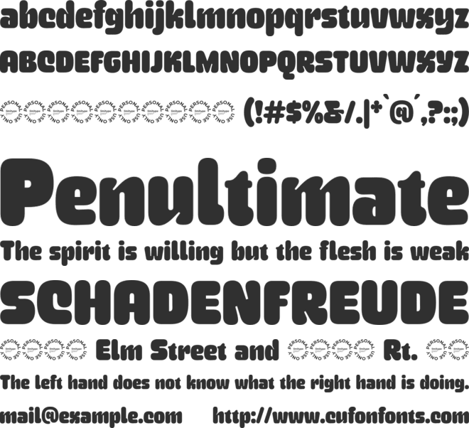 Yorkmade font preview