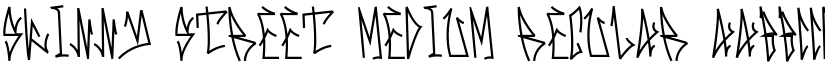 Skinny Street Medium Regular font