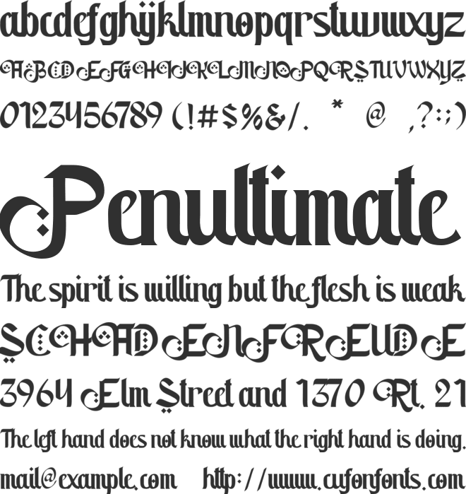 Salamy font preview