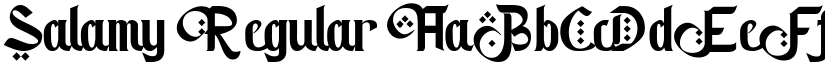 Salamy Regular font