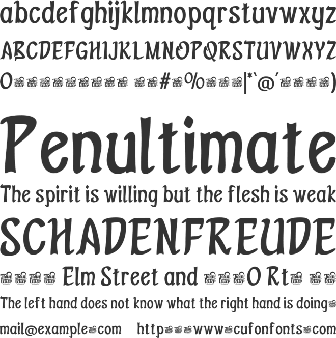 REKSON Trial font preview