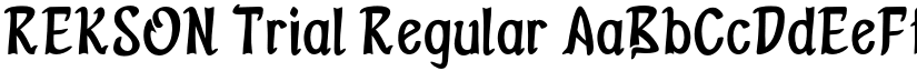 REKSON Trial Regular font