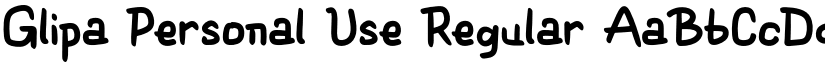 Glipa Personal Use Regular font