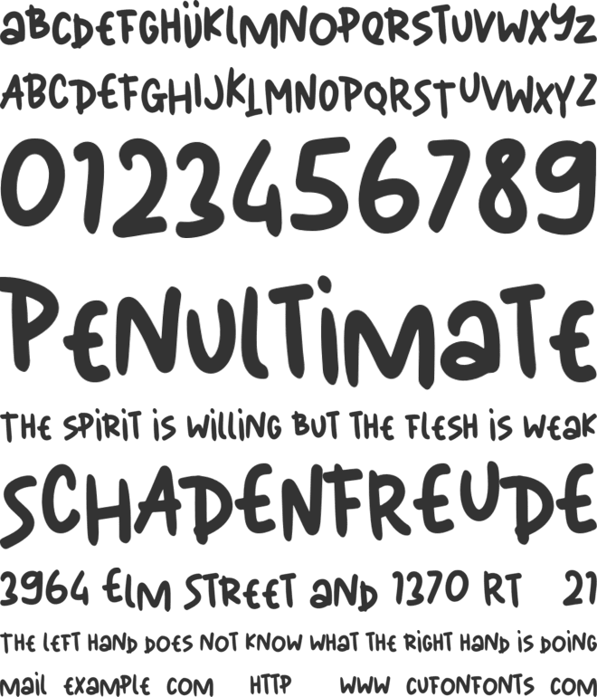 Naitru Personal Use font preview