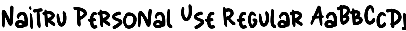 Naitru Personal Use Regular font