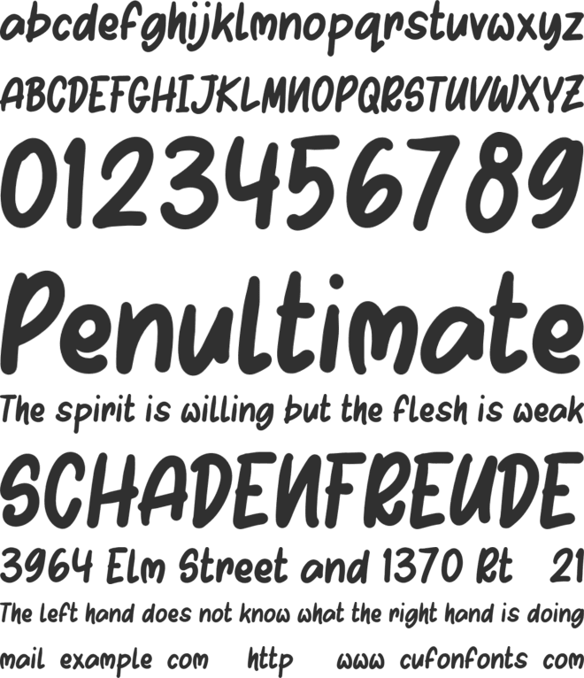 Sinome Personal Use font preview
