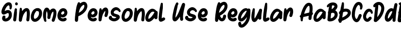 Sinome Personal Use Regular font