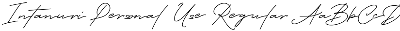 Intanuri Personal Use Regular font