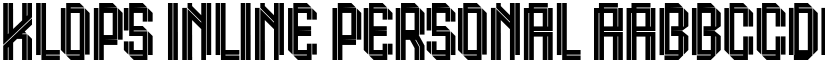 Klops Inline Personal font