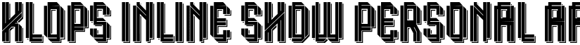 Klops Inline Shdw Personal font