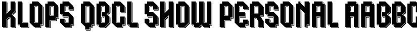 Klops Qbcl Shdw Personal font
