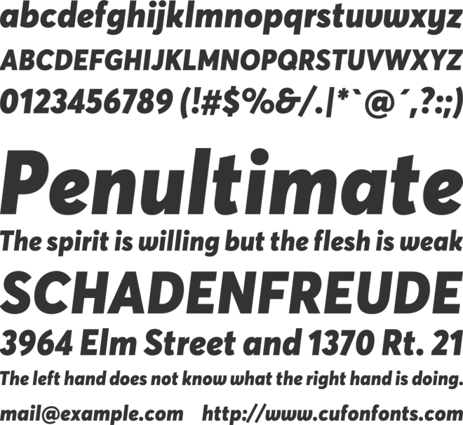 Averta-BlackItalic font preview