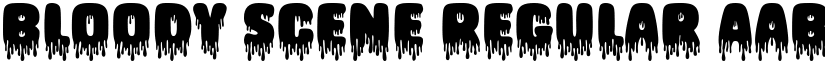 Bloody Scene Regular font