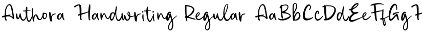 Authora Handwriting Regular font