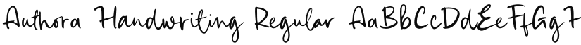 Authora Handwriting font download