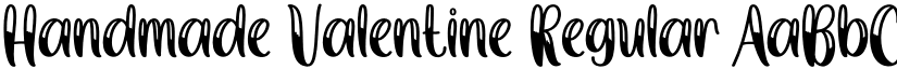 Handmade Valentine Regular font