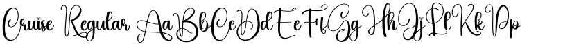 Cruise Regular font