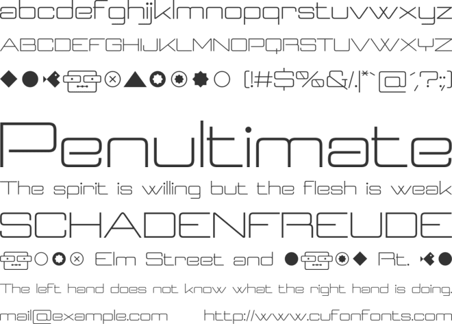 Geoplace font preview