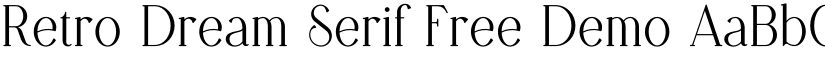 Retro Dream Serif Free Demo font