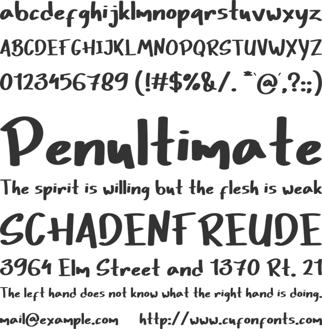 Hi Nino font preview