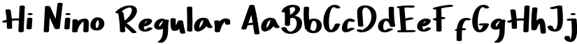 Hi Nino Regular font