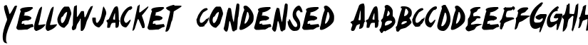 Yellowjacket Condensed font