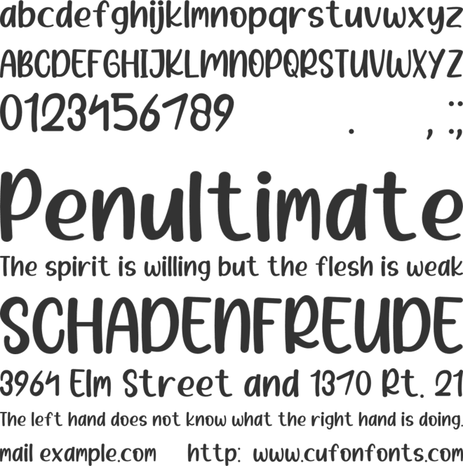 Han Nari font preview