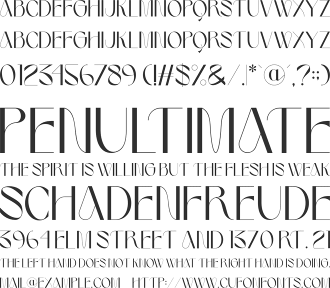 Royale Brone font preview