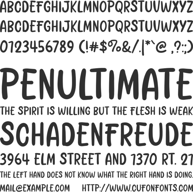 Whoduck font preview