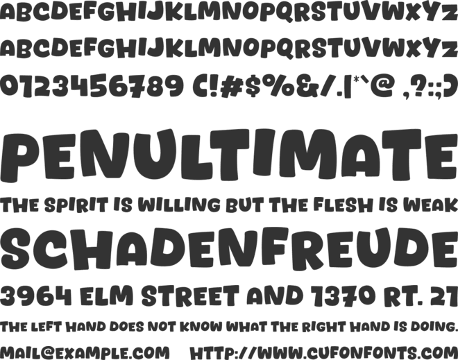 Catfiles font preview