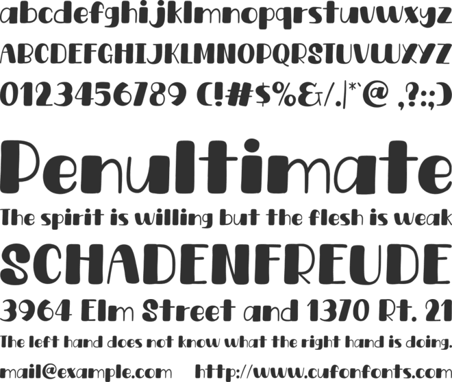 Life Kittie font preview