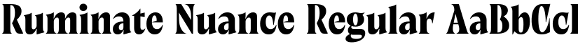 Ruminate Nuance Regular font