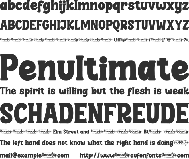 Vintale Balger Personal Use font preview