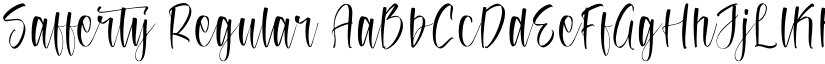 Safferty Regular font