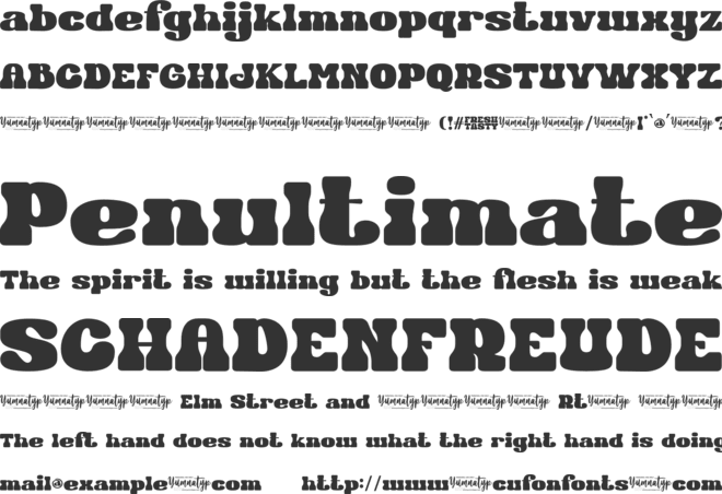 Fresh Tasty Personal Use font preview