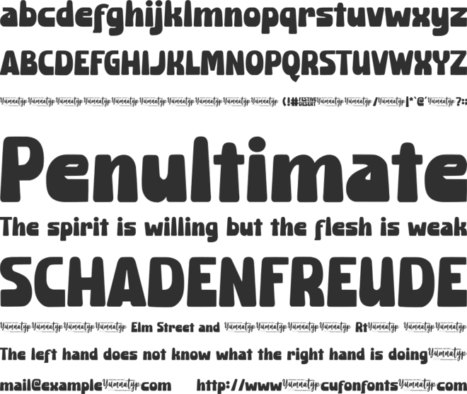 Festive Desert Personal Use font preview