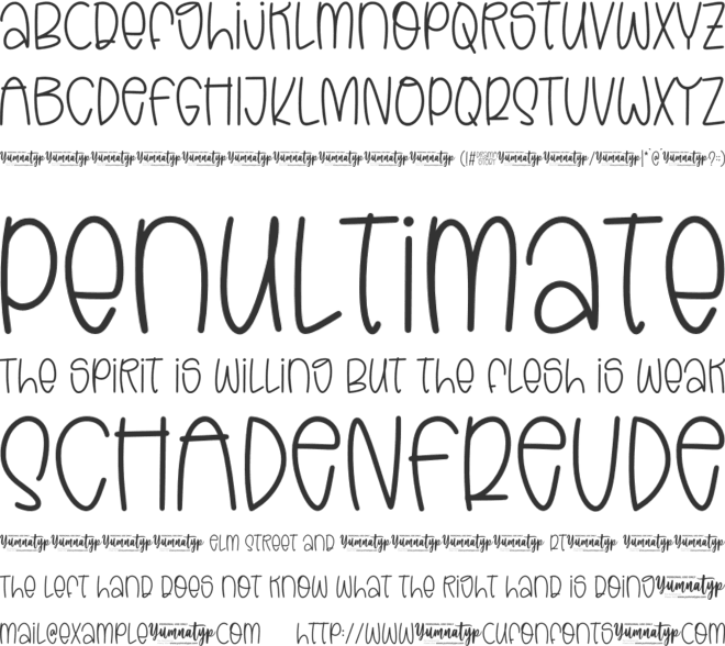 Drama Story Personal Use font preview