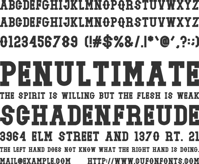Bofande Black font preview