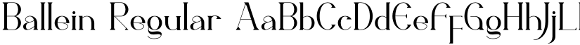 Ballein Regular font