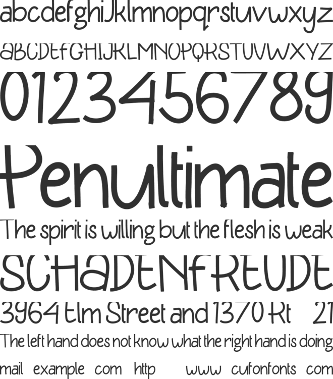 Ante Monoline Personal Use font preview