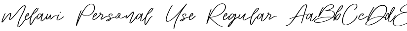 Melawi Personal Use Regular font