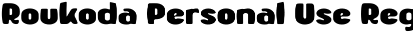 Roukoda Personal Use Regular font