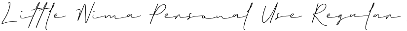 Little Nima Personal Use Regular font